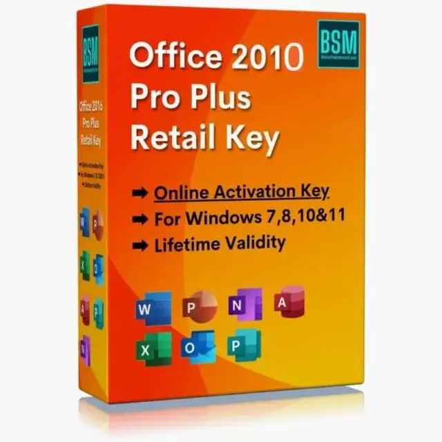 MS Office 2010 Professional Plus Key online activation