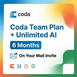 Coda – Team Plan + Unlimited AI (6 Months) (WhatsApp Us for Current Price)